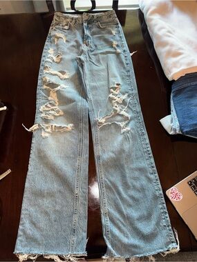 Zara Light Blue Denim Jeans